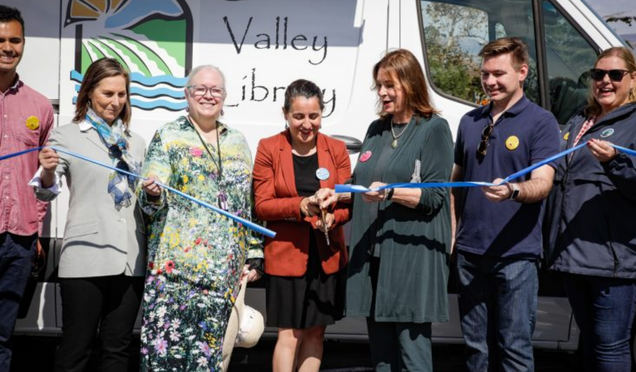 Ribbon Cutting for the Bookvan