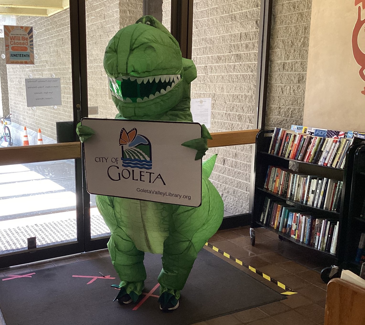 Dino-Sized Library Card