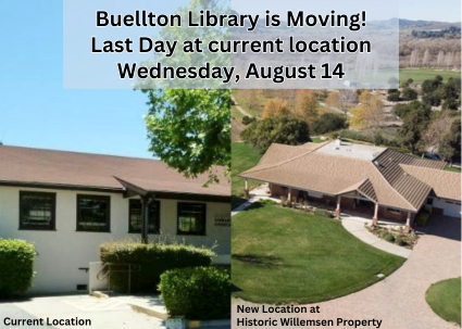 Buellton Library Last Day Aug. 14