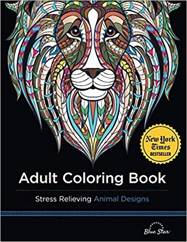 Adult Coloring Book - Animal Designs