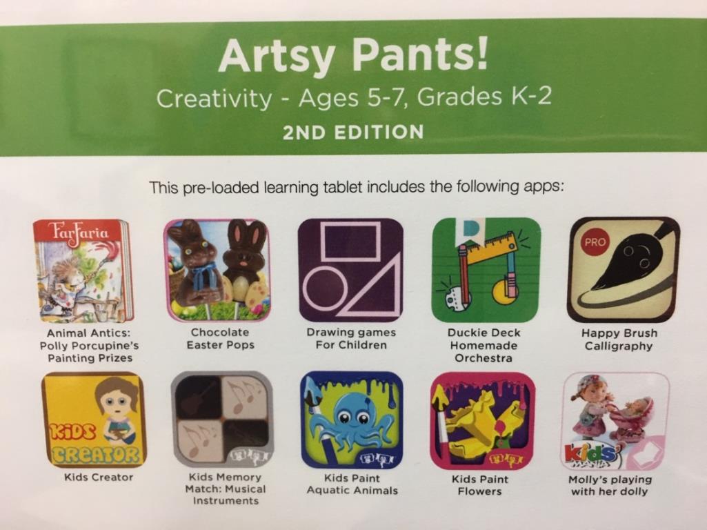 Artsy Pants, Grakdes K-2