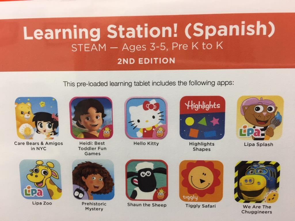 Learning Station, ages 3-5 Spanish